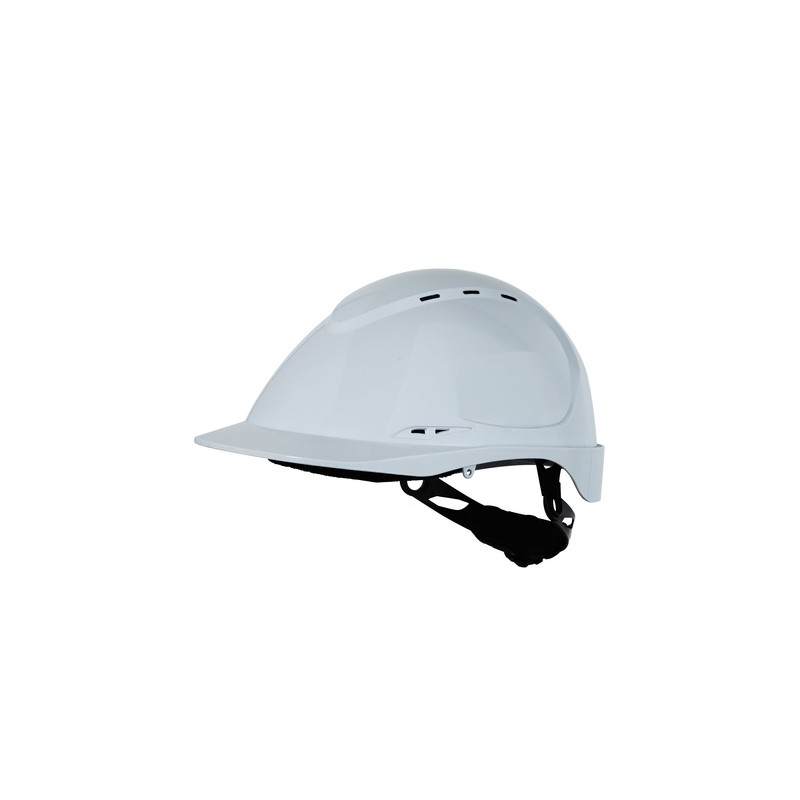 Casque avec calotte ABS MSA - GV412 Blanc. Vu de profil