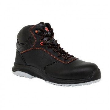 Chaussure de sécurité mi haute S3 SRC - PARADE - ROAD Noir. Vu de profil