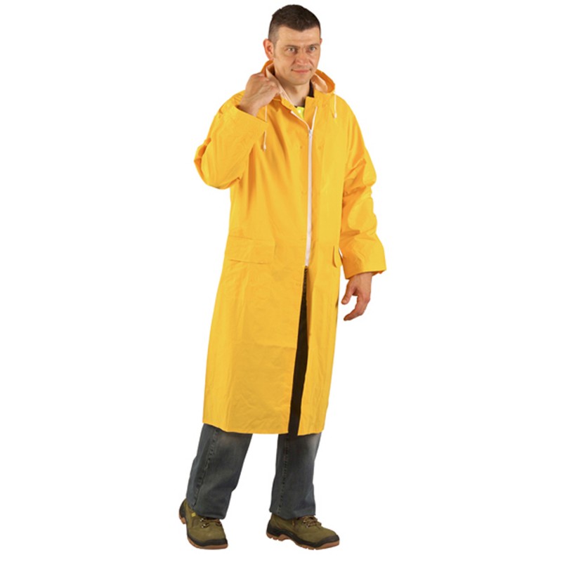 Manteau imperméable Coverguard MO50315 Jaune. Vu de face
