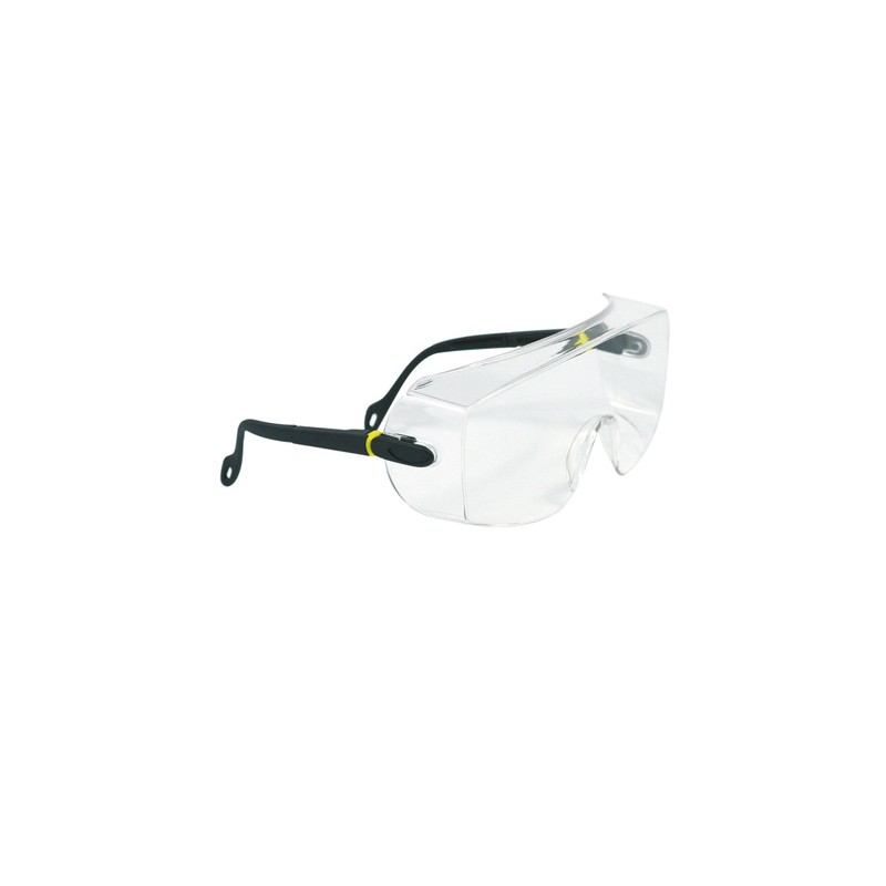 Sur-lunettes de sécurité réglable SINGER SAFETY - EVA07 Noir. Vu de profil