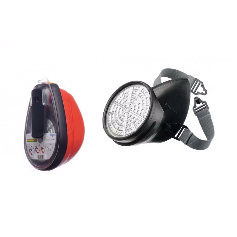 Masque respiratoire d'évacuation avec filtre ABEK-15 DRAGER - PARAT 3100