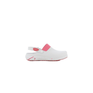 Sabot médical léger SRC ESD - Safety Jogger - DANY Fuschia. Vu de côté
