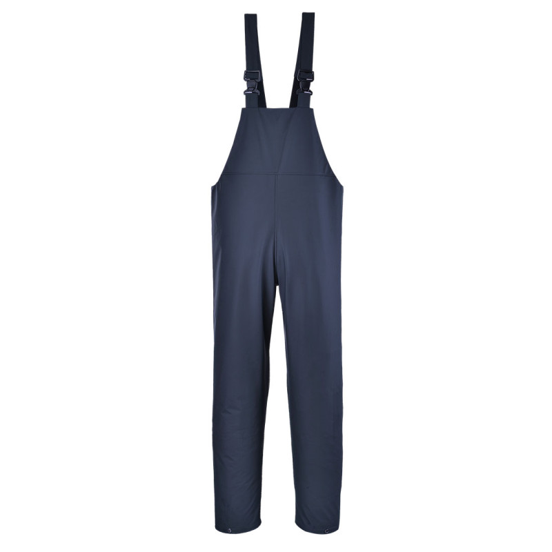 Cotte à bretelles imperméables PORTWEST - S453 Marine. Vu de face