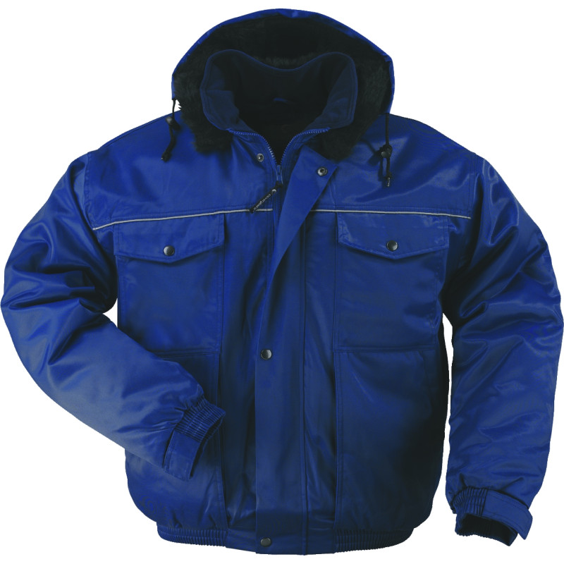 Blouson grand froid jusqu'à -45°C avec capuche amovible COVERGUARD - MO57640 Marine.V u de face