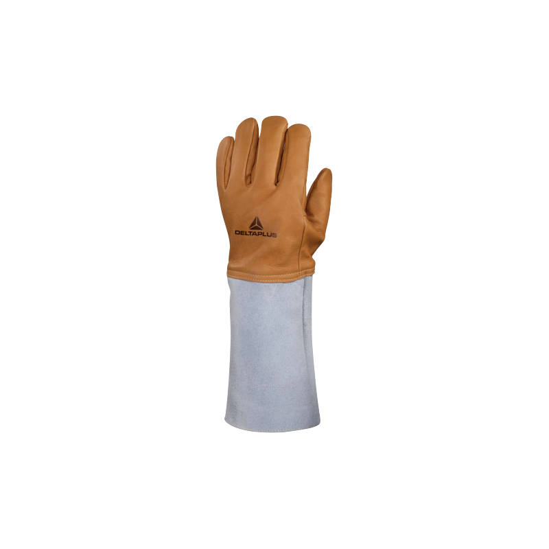 Gants de protection en cuir pleine fleur de caprin idéal contre le froid DELTA PLUS - CRYOG Gris/beige