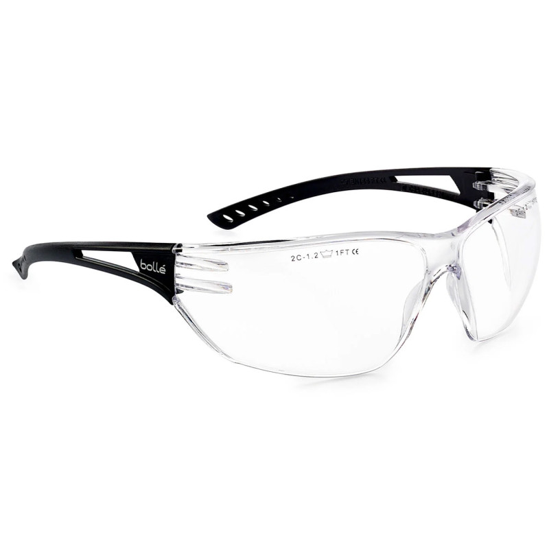 Lunettes de protection incolores en polycarbonate BOLLE SAFETY - SLAPSI Noir