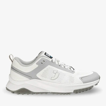 Chaussure de travail basse anti-glissement SRC SAFETY JOGGER - JUMADI Blanc. Vu de côté