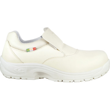 Chaussure de sécurité basse S2 SRC COFRA TULLUS Blanc. Vu de côté