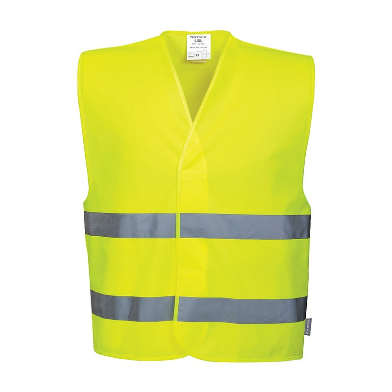 Gilet signalisation ECO norme EN20471 Classe 2 Jaune Taille Unique