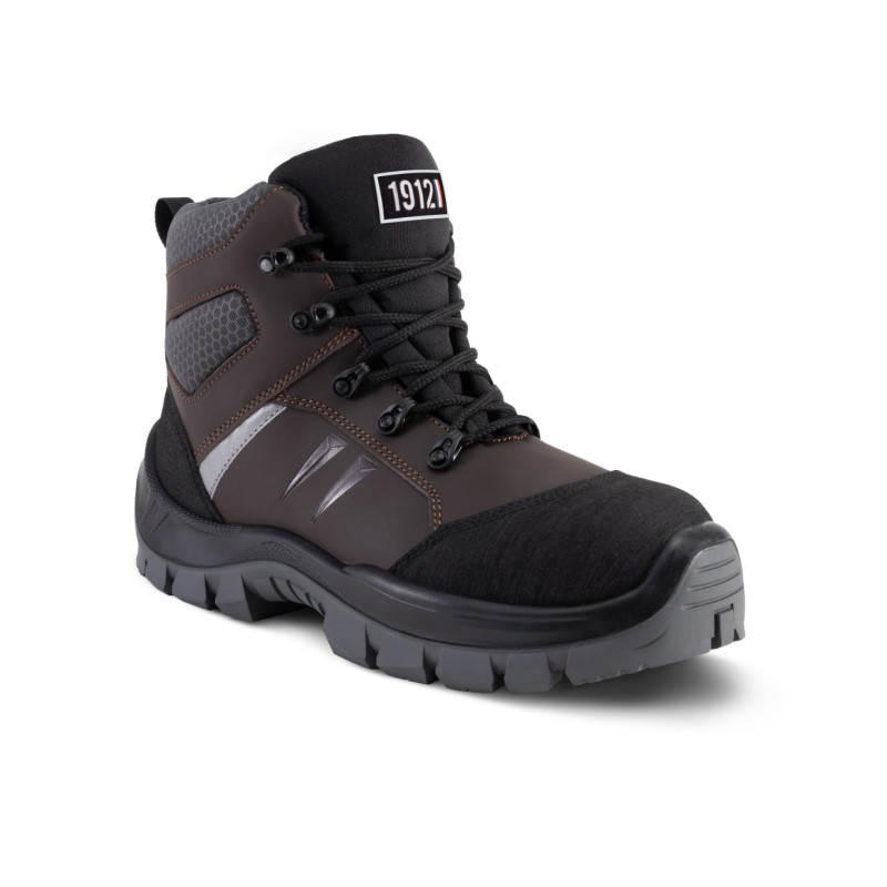 Chaussure de sécurité haute S3 SRC GASTON MILLE - HOT CUMIN Gris/noir