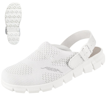 Sabot médical unisexe ABEBA® DYNAMIC 7329 Blanc – Confort, sécurité et hygiène professionnelle