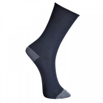 Chaussettes antistatiques et retardatrice de flammes coloris marine photo de coté