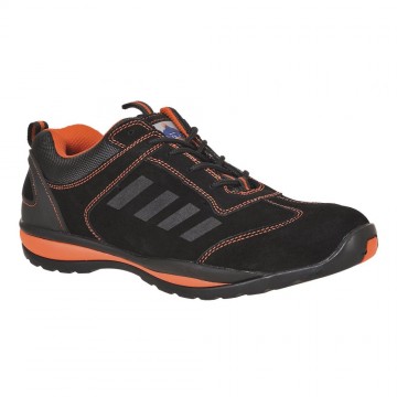 Basket de sécurité résistante à la chaleur S1P HRO Portwest FW34 Noir/Orange. Vu de profil