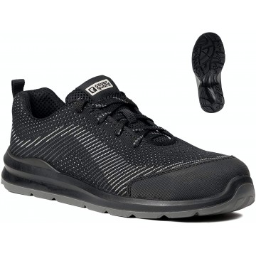 Basket de sécurité basse S1P SR FO Coverguard MILERITE Noir. vu de profil