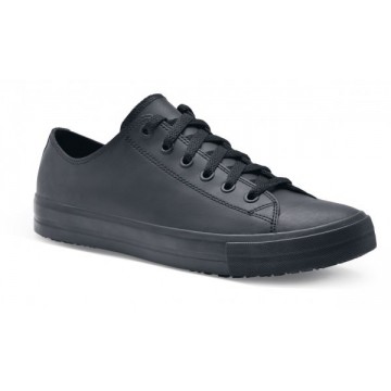 Basket de travail unisex en cuir noir Delray - Shoes For Crews