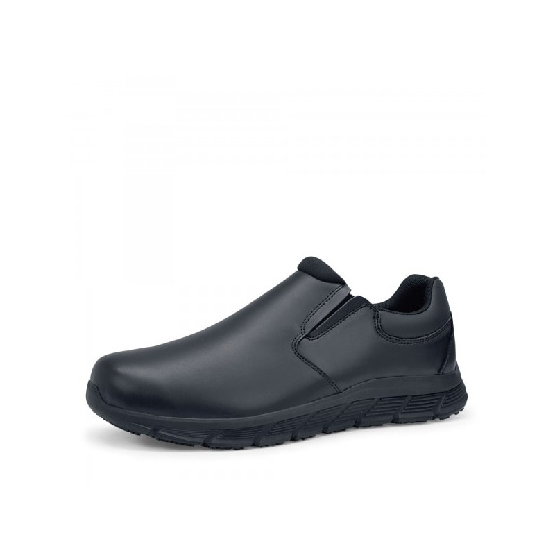 Mocassins de travail homme en cuir noir Cater II - Shoes For Crews Mocassins de travail homme en cuir noir Cater II - Shoes For Crews