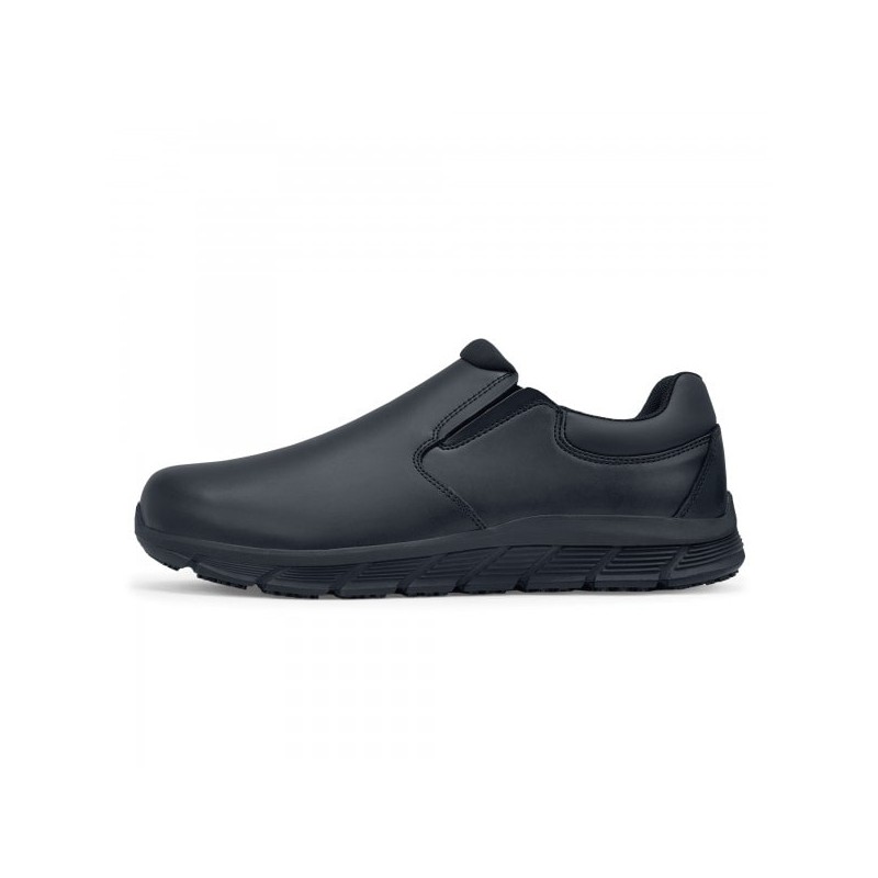 Mocassins de travail homme en cuir noir Cater II - Shoes For Crews Mocassins de travail homme en cuir noir Cater II - Shoes For Crews