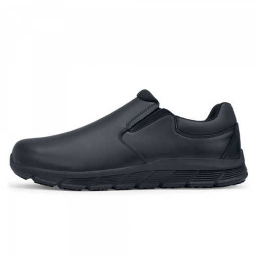 Mocassins de travail homme en cuir noir Cater II - Shoes For Crews Mocassins de travail homme en cuir noir Cater II - Shoes For Crews