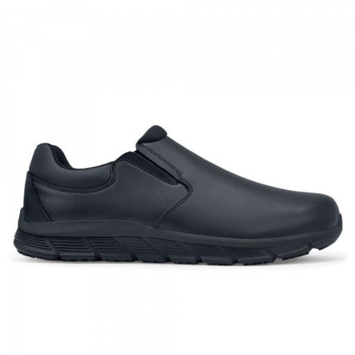 Mocassins de travail homme en cuir noir Cater II - Shoes For Crews Mocassins de travail homme en cuir noir Cater II - Shoes For Crews