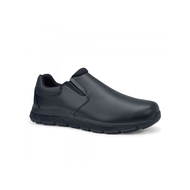 Mocassins de travail femme en cuir noir Cater II - Shoes For Crews