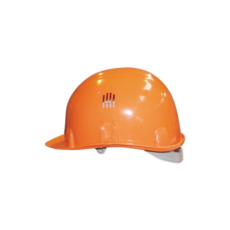 Casque de chantier Brennus avec aération orange - Auboueix