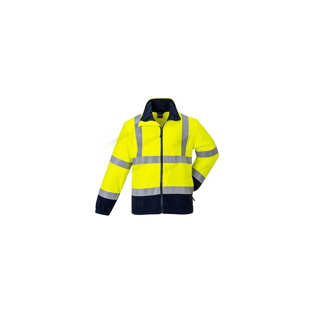 VESTE POLAIRE HAUTE VISIBILITé KALUGA JAUNE FLUO 3XL