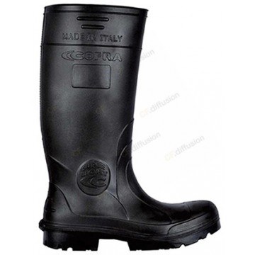 Botte de sécurité S5 SRC COFRA TANKER Noir. Vu de côté