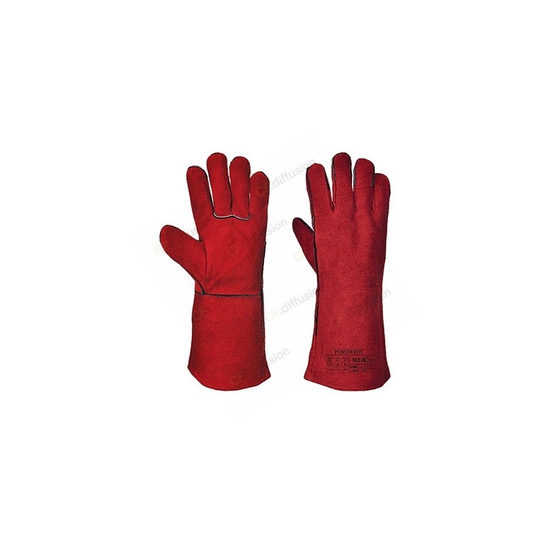 Gants anti chaleur et fusion en croûte de cuir 2636 - Protection des mains