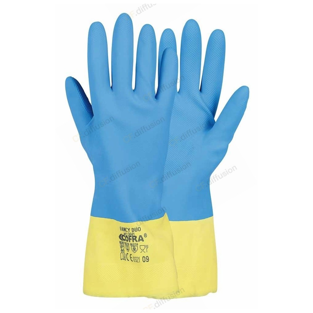 Gants de protection produits chimiques en latex